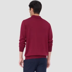 Super Merino Solid Polo Sweater