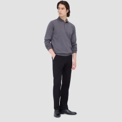 Super Merino Solid Polo Sweater