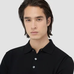 Super Merino Solid Polo Sweater