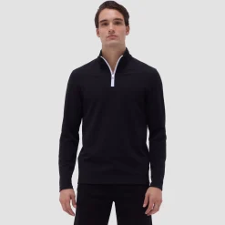 Textured Performance Quarter-Zip Pullover