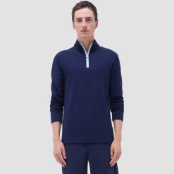 Textured Performance Quarter-Zip Pullover