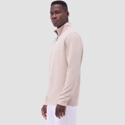Textured Performance Quarter-Zip Pullover