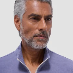 Textured Performance Quarter-Zip Pullover