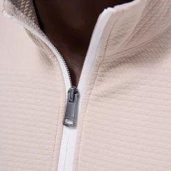 Textured Performance Quarter-Zip Pullover
