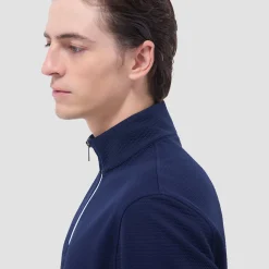 Textured Performance Quarter-Zip Pullover