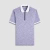Textured Quarter-Zip Polo Shirt