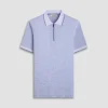 Textured Quarter-Zip Polo Shirt