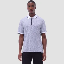 Textured Quarter-Zip Polo Shirt