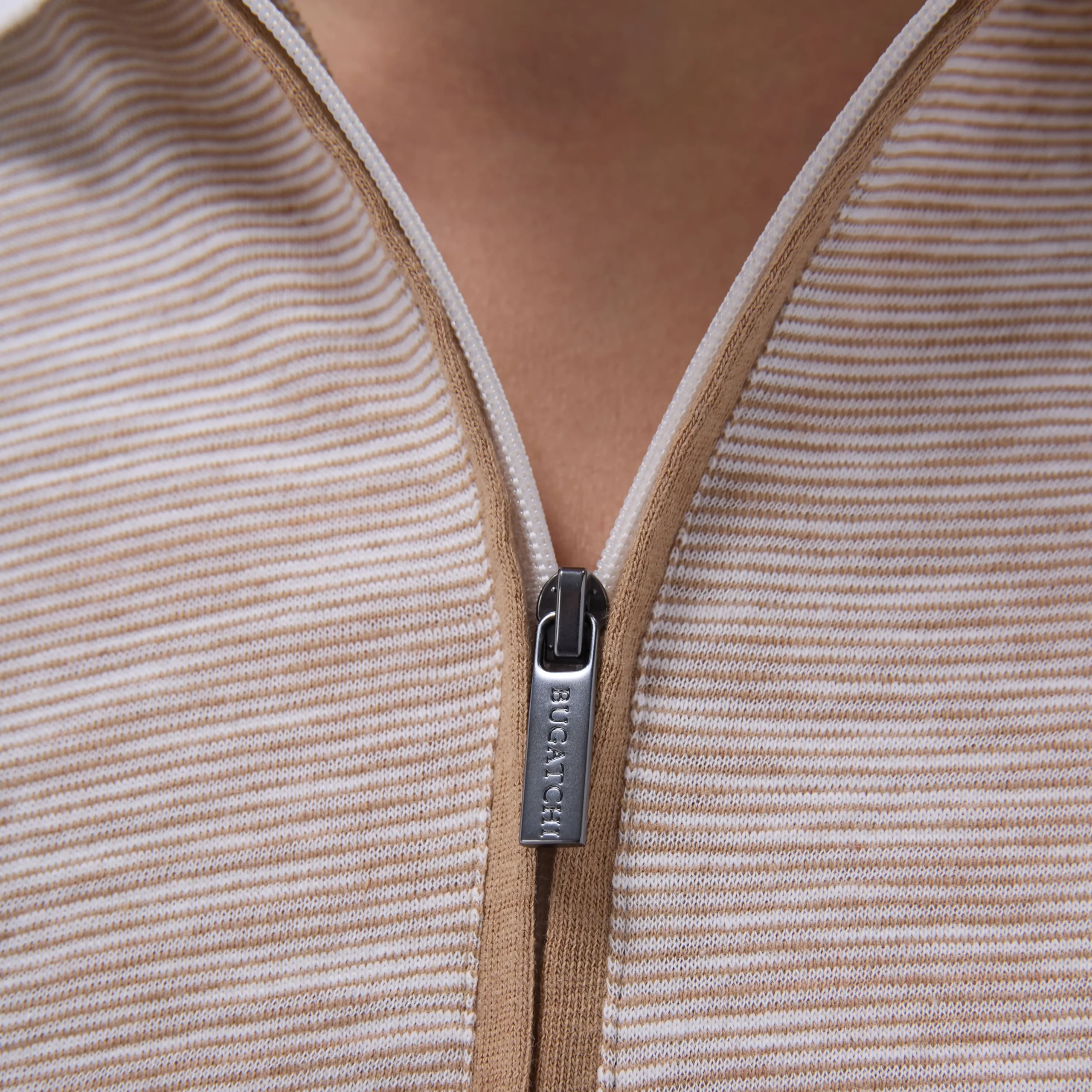 Textured Quarter-Zip Polo Shirt