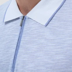 Textured Quarter-Zip Polo Shirt