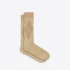 Tonal Argyle Mid-Calf Socks
