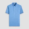 Two-Tone Bird's Eye Polo Shirt