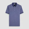 Two-Tone Bird's Eye Polo Shirt
