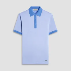 Two-Tone Bird's Eye Polo Shirt
