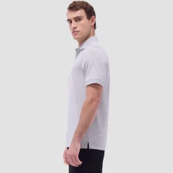 Two-Tone Bird's Eye Polo Shirt