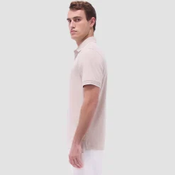 Two-Tone Bird's Eye Polo Shirt