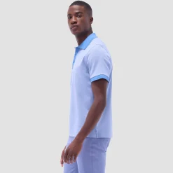 Two-Tone Bird's Eye Polo Shirt