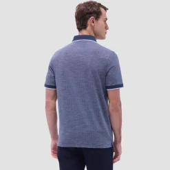 Two-Tone Bird's Eye Polo Shirt