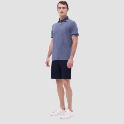 Two-Tone Bird's Eye Polo Shirt
