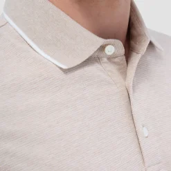 Two-Tone Bird's Eye Polo Shirt