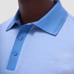 Two-Tone Bird's Eye Polo Shirt