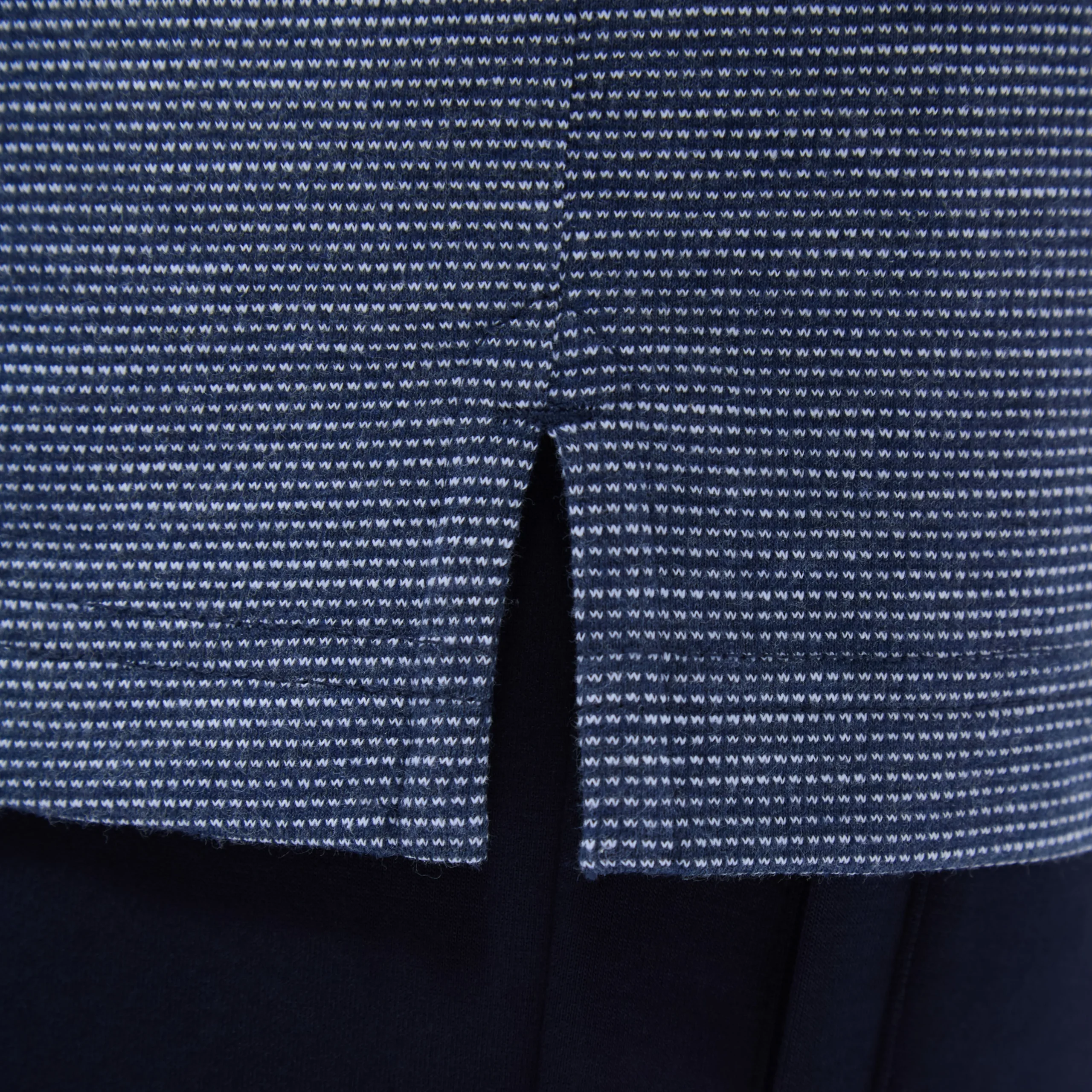 Two-Tone Bird's Eye Polo Shirt