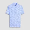 Victor Leaf Print OoohCotton Polo Shirt