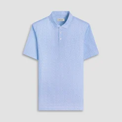 Victor Leaf Print OoohCotton Polo Shirt