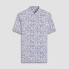 Victor Leaf Print OoohCotton Polo Shirt