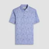 Victor Leaf Print OoohCotton Polo Shirt