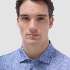 Victor Leaf Print OoohCotton Polo Shirt