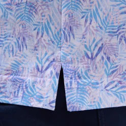 Victor Leaf Print OoohCotton Polo Shirt