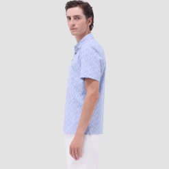 Vincent Double-Sided Geometric & Solid OoohCotton Polo Shirt