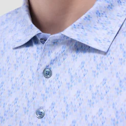 Vincent Double-Sided Geometric & Solid OoohCotton Polo Shirt