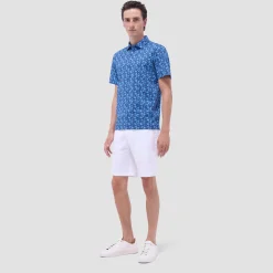 Vincent Double-Sided Leaf & Solid OoohCotton Polo Shirt