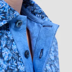 Vincent Double-Sided Leaf & Solid OoohCotton Polo Shirt