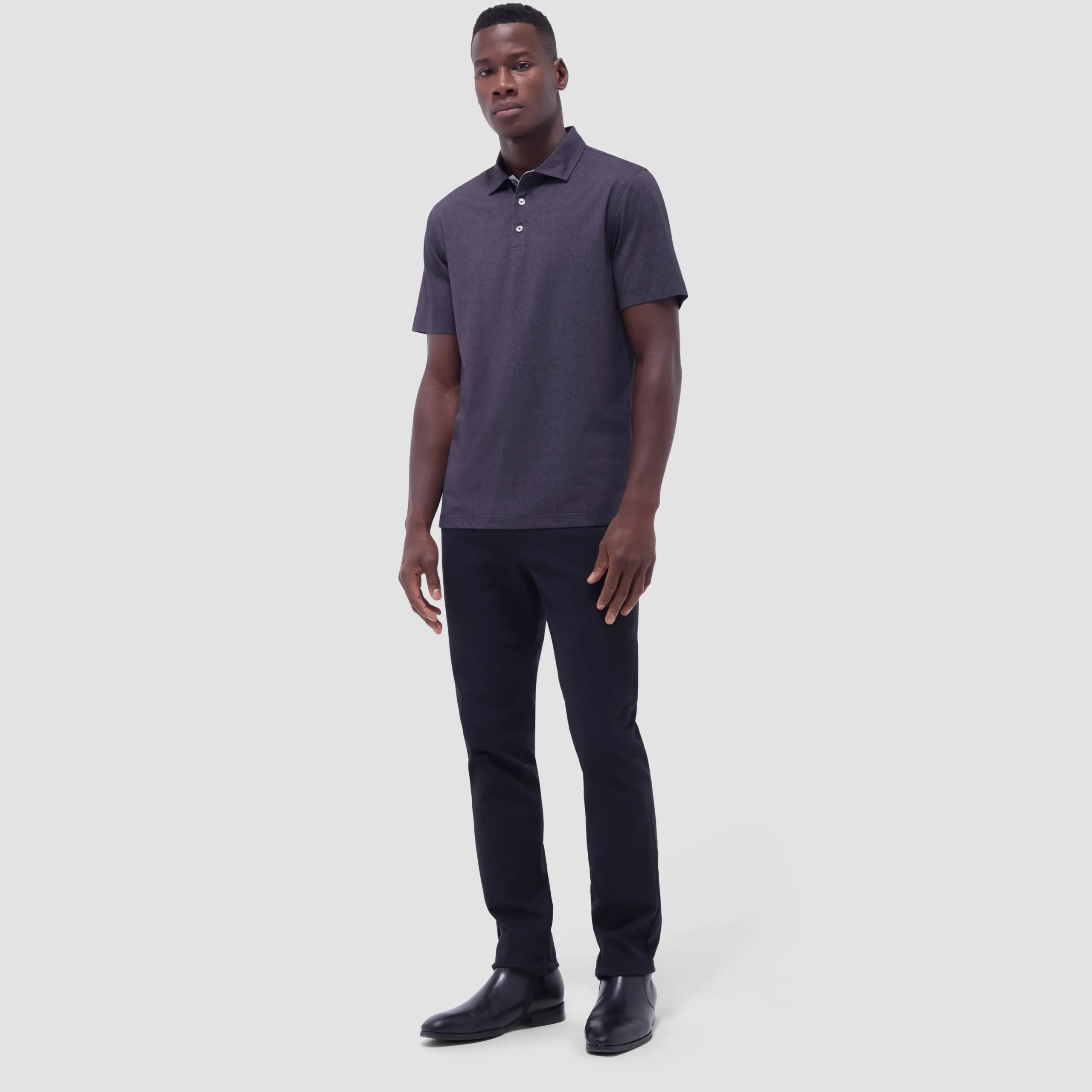 Vincent Double-Sided Solid OoohCotton Polo Shirt