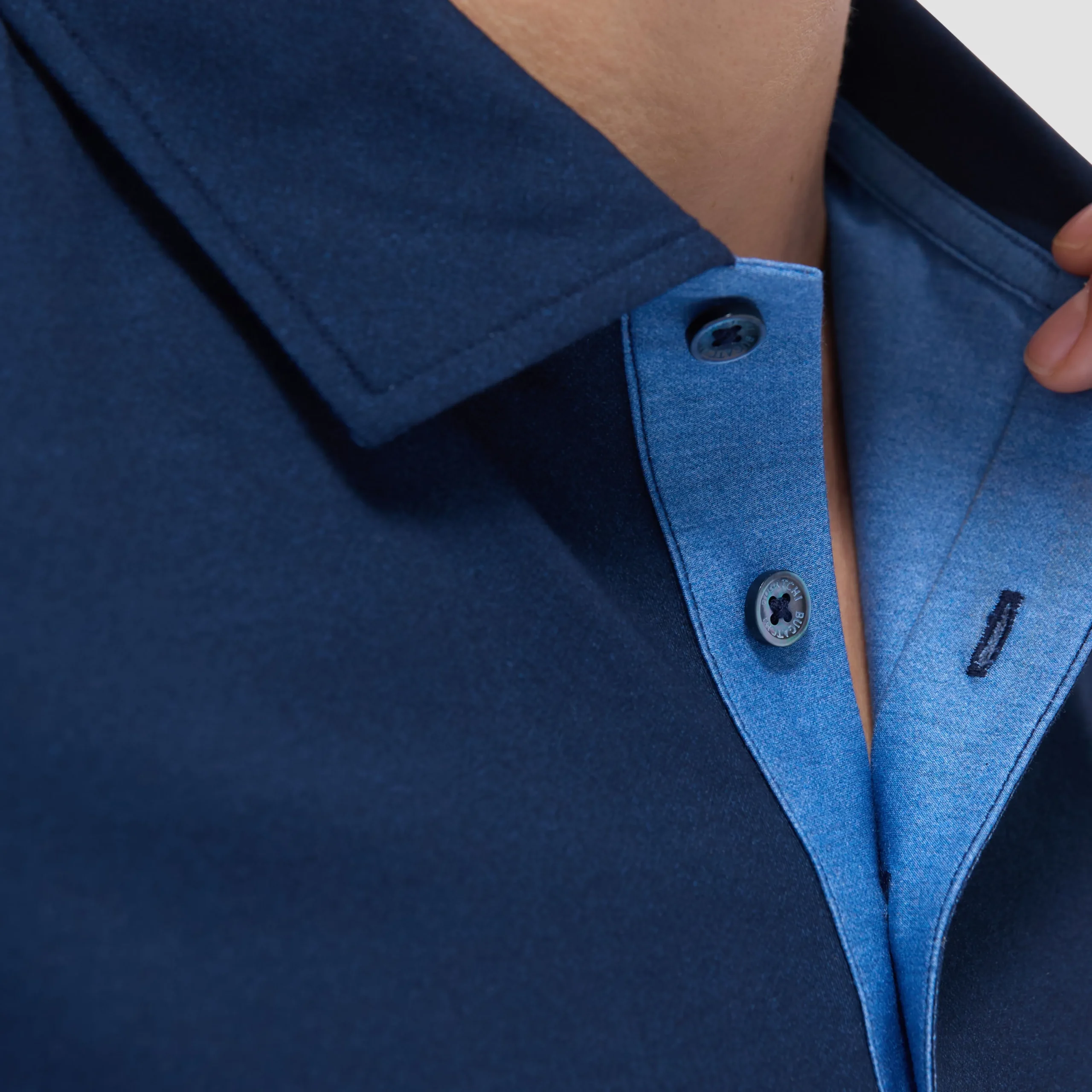 Vincent Double-Sided Solid OoohCotton Polo Shirt