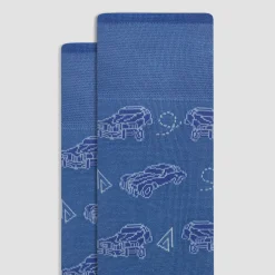 Vintage Car Mid-Calf Socks