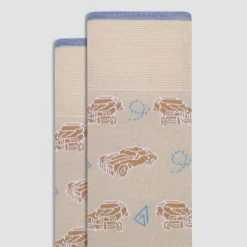 Vintage Car Mid-Calf Socks