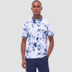 Watercolor Floral Polo Shirt