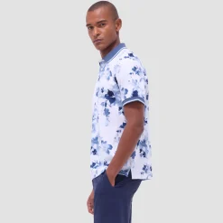 Watercolor Floral Polo Shirt