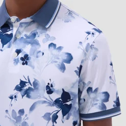 Watercolor Floral Polo Shirt