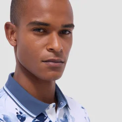 Watercolor Floral Polo Shirt