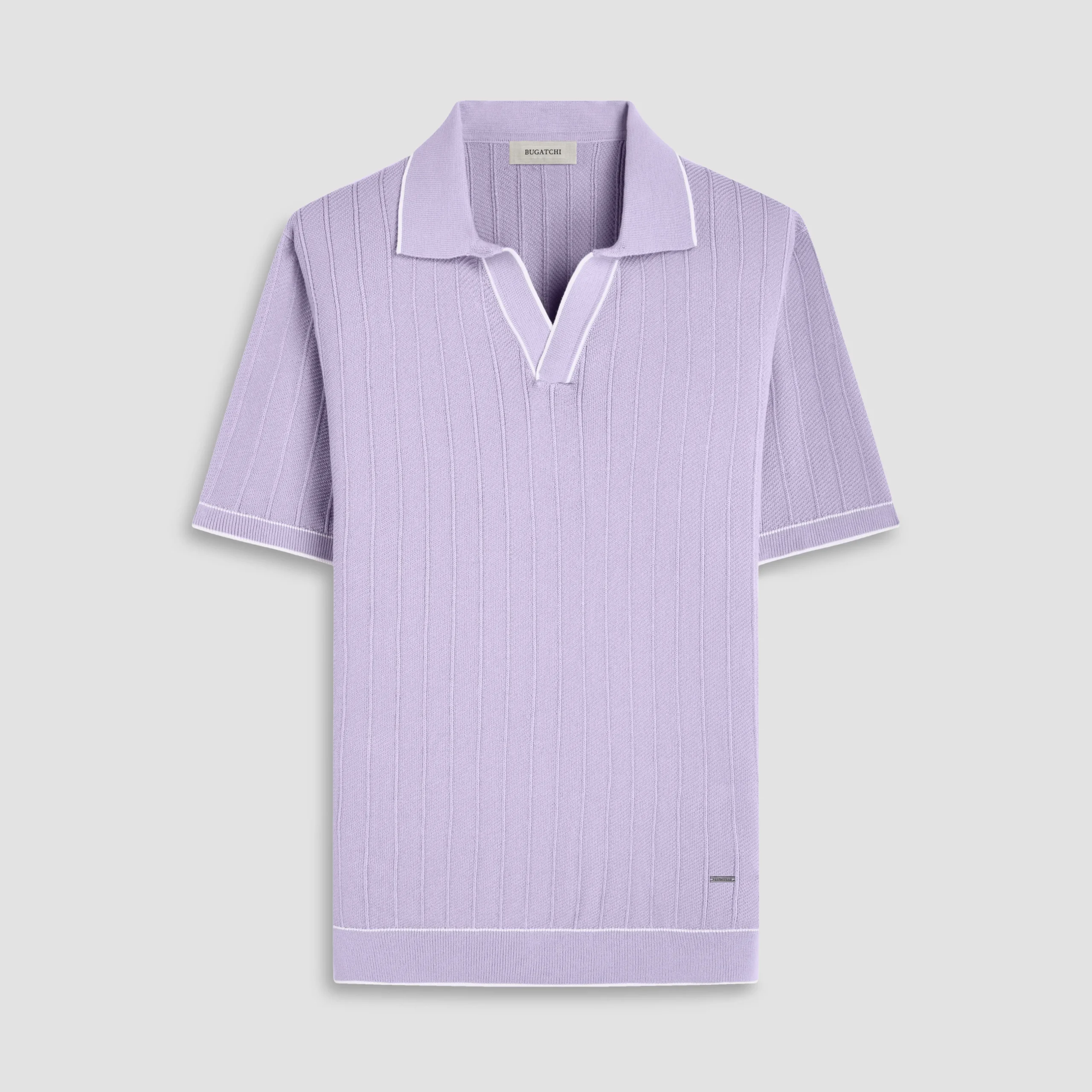 Wide Rib Short Sleeve Johnny Sweater