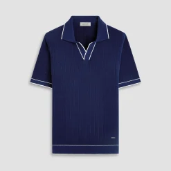 Wide Rib Short Sleeve Johnny Sweater