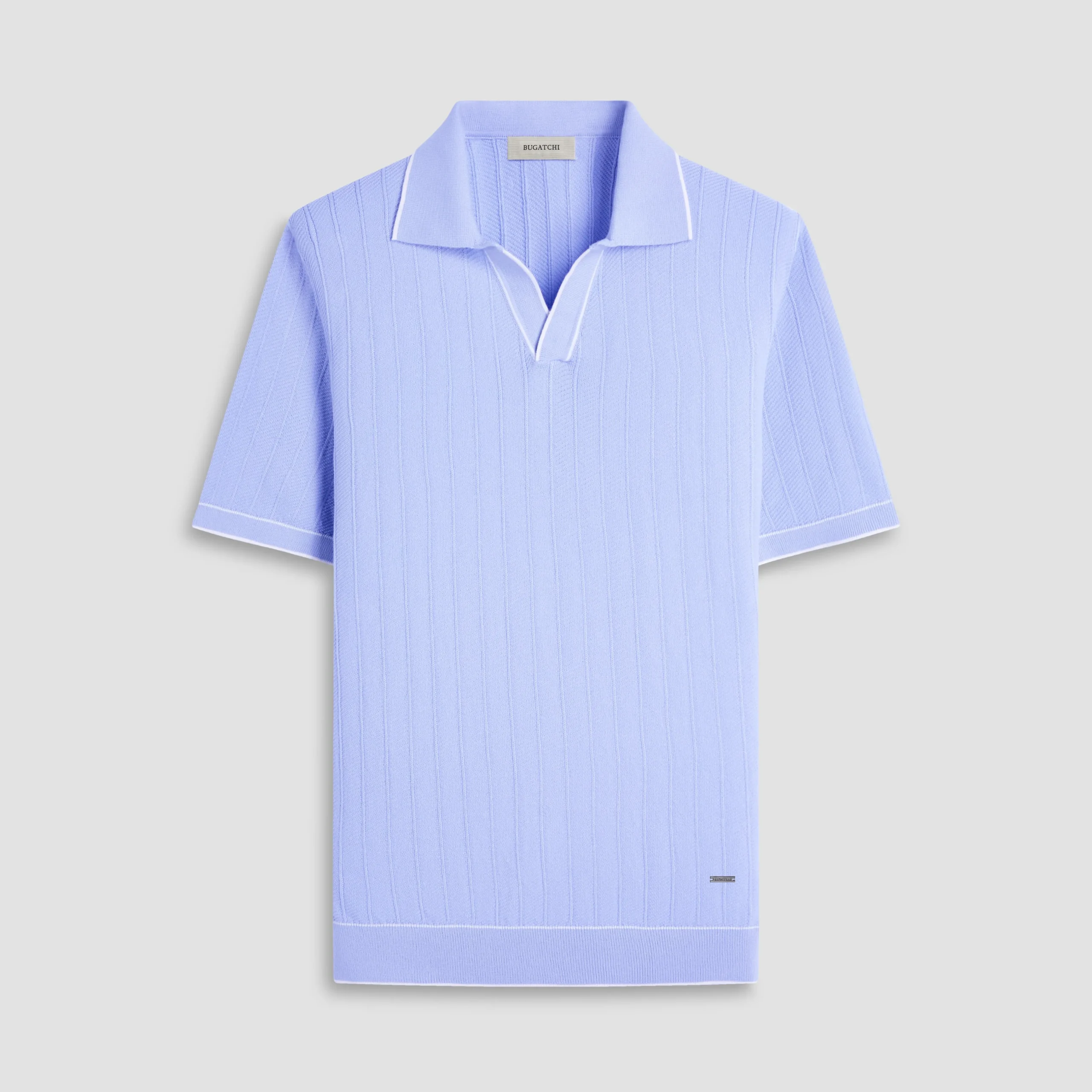 Wide Rib Short Sleeve Johnny Sweater
