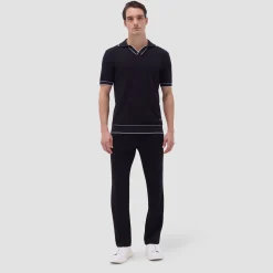 Wide Rib Short Sleeve Johnny Sweater