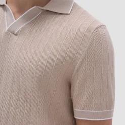Wide Rib Short Sleeve Johnny Sweater