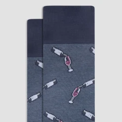 Wine Pour Mid-Calf Socks